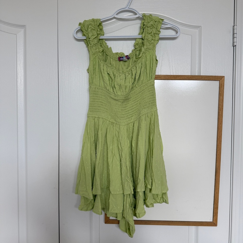 NWOT Rosie Smocked Tiered Ruffle Romper